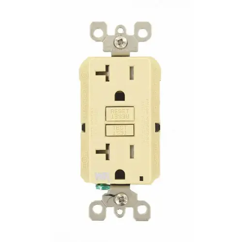 20-Amp Smartlockpro Weather/Tamper Resistant Gfci Outlet, Ivory 20-Amp Smartlockpro Weather/Tamper Resistant Gfci Outlet, Ivory