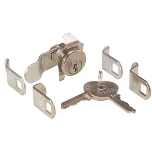 Zinc Alloy Mailbox Lock Brushed Nickel