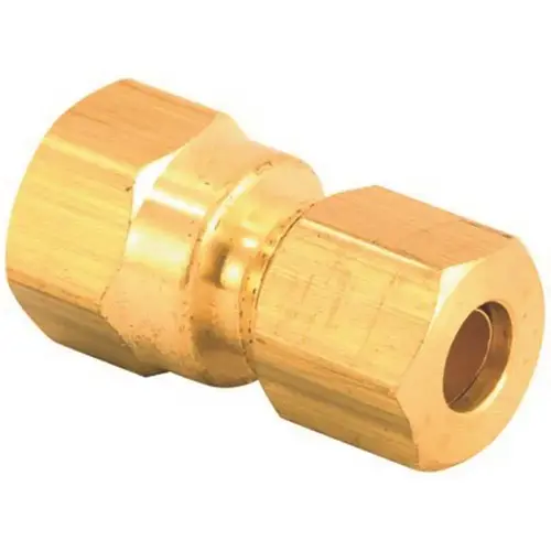 Brass 3/8 in. Compression x 3/8 in. FIP Lead Free Female Adapter Brass 3/8 in. Compression x 3/8 in. FIP Lead Free Female Adapter