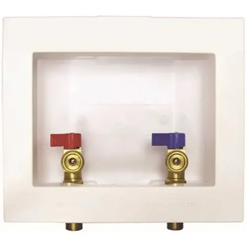 Washer Outlet Box with Valves