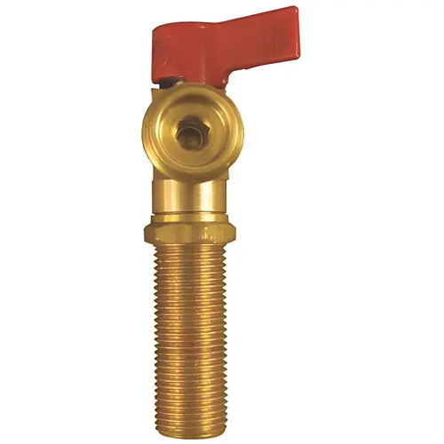 Corporation Water-Tite 1/4 Turn Brass Valve W/Red Handle Corporation Water-Tite 1/4 Turn Brass Valve W/Red Handle