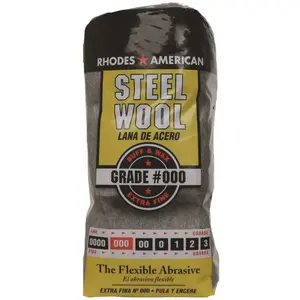 Homax 10121000-6 #3/0 12 Pad Steel Wool, Extra Fine Grade Gray - pack of 12