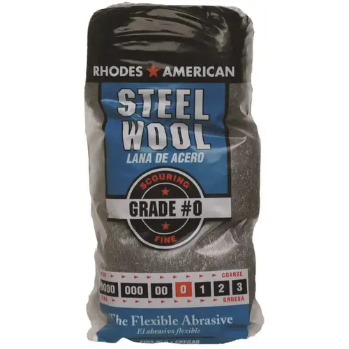 #0 12 Pad Steel Wool, Fine Grade Gray - pack of 12