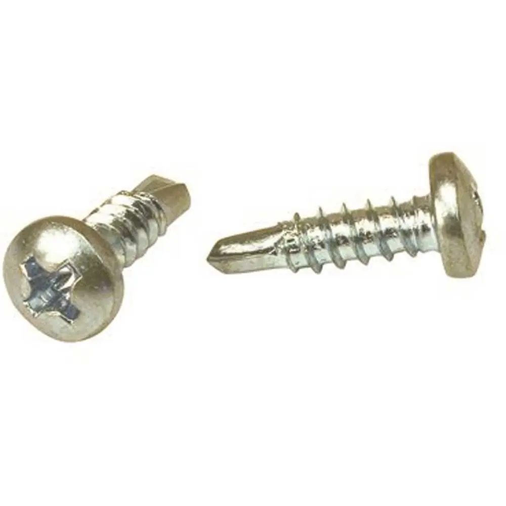 National Brand Alternative #8 x 3/4 in. Philips Pan Head Self Drilling Screws Zinc Plated - pack of 100 TKPPI0-800750-100HD