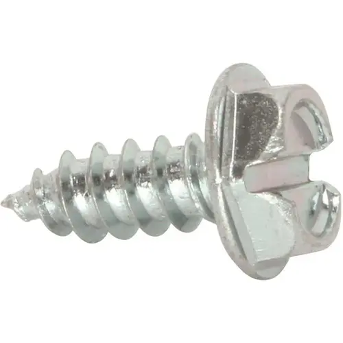 #6 x 1/2 in. Slotted Hex Head Sheet Metal Screws Zinc Plated - pack of 100 #6 x 1/2 in. Slotted Hex Head Sheet Metal Screws Zinc Plated - pack of 100