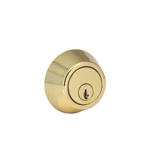 Single Cylinder Deadbolt Master Keyed Series A Polished Brass Box