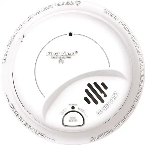 Brands 120-Volt Hardwire, Ionization Sensor Smoke Alarm Detector Perfect Mount with Battery Backup White