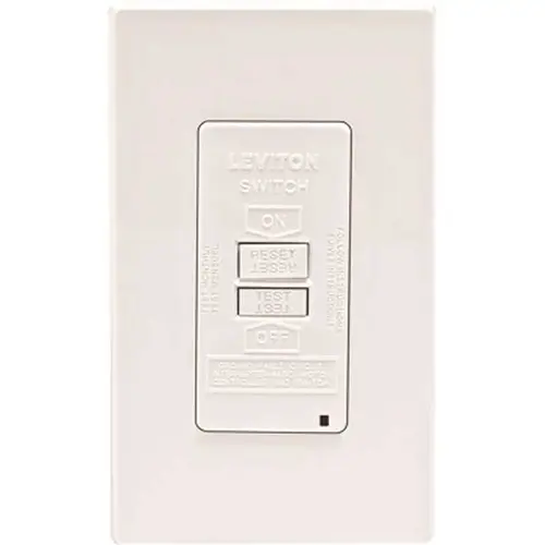 20 Amp 125-Volt NEMA 5-20R SmartlockPro 2-Pole Blank Face Duplex GFCI Receptacle with LED, White 20 Amp 125-Volt NEMA 5-20R SmartlockPro 2-Pole Blank Face Duplex GFCI Receptacle with LED, White