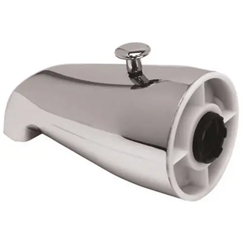3/4 in IPS Bathtub Spout with Top Diverter in Chrome 3/4 in IPS Bathtub Spout with Top Diverter in Chrome