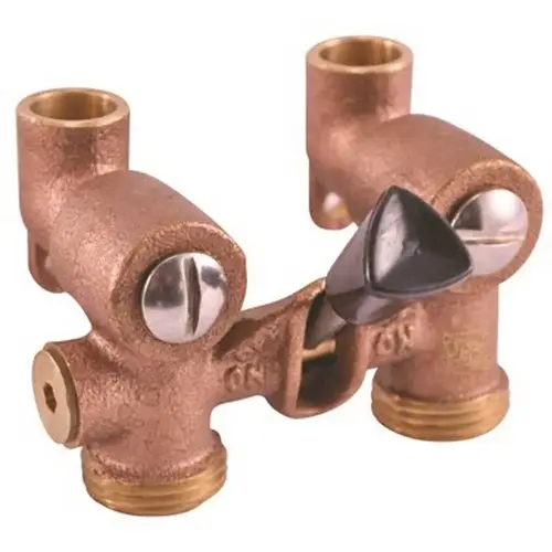 0.5 in. Bronze Washing Machine Shut-Off Valve, 1/2 in. Sweat