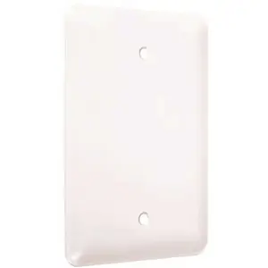 TAYMAC WMW-B 1-Gang Maxi Blank Wallplate, Smooth White