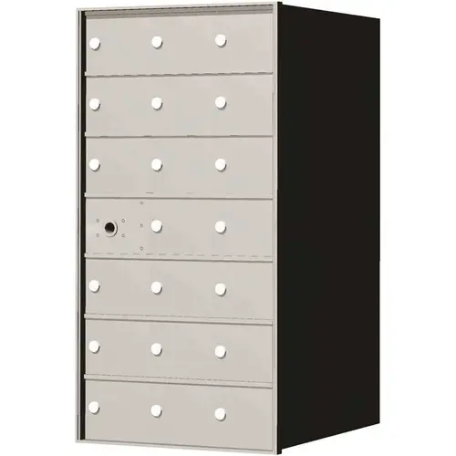 21" 1,400 Series 20-Compartment Recess-Mount Horizontal Mailbox Anodized Aluminum 21" 1,400 Series 20-Compartment Recess-Mount Horizontal Mailbox Anodized Aluminum