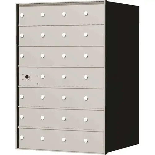1,400 Series 27-Compartment Recessed Horizontal Mailbox Anodized Aluminum