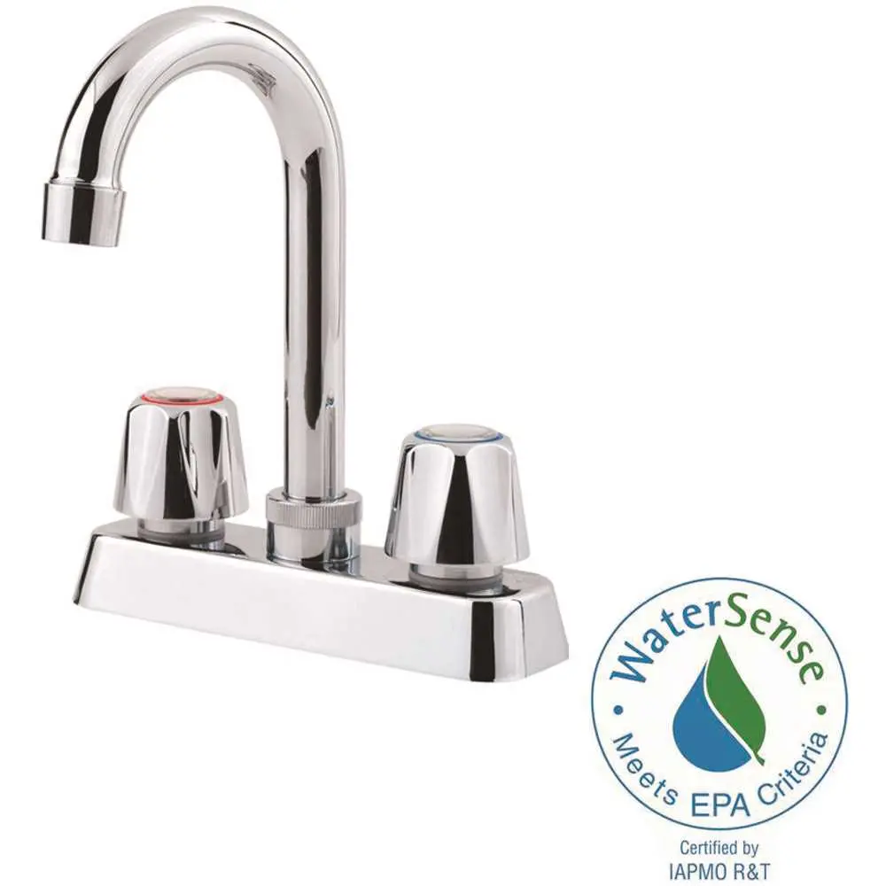 Pfister Pfirst Series 2-Handle Bar Faucet in Polished Chrome G1714000 Pfister Pfirst Series 2-Handle Bar Faucet in Polished Chrome G1714000