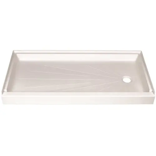 Caregiver ShowerTub 30 in. x 60 in. Single Threshold Shower Base in White