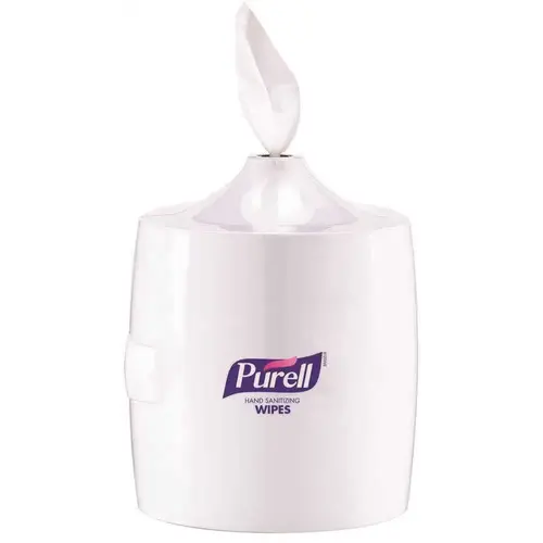 Purell Wipe Dispenser 13.38X11X11.06 IN White Plastic Wall Mount Purell Wipe Dispenser 13.38X11X11.06 IN White Plastic Wall Mount