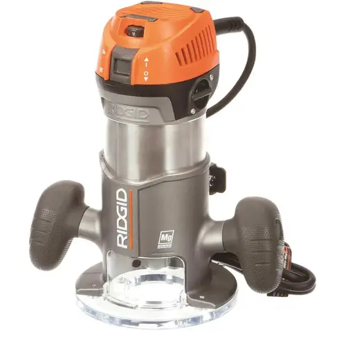 11 Amp 2 HP 1/2 in. Corded Fixed Base Router Orange