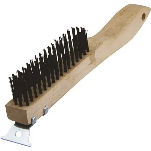 10.375 in. Wire Brush with Scraper