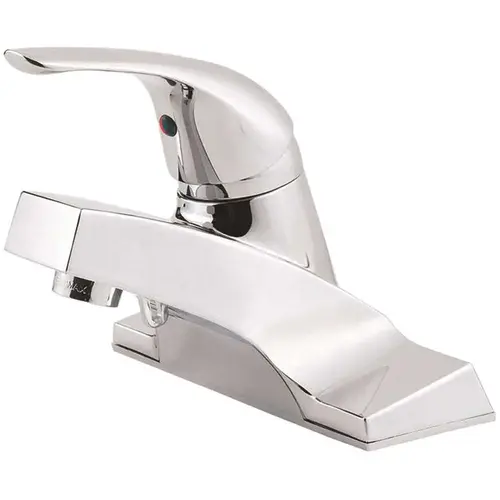 Pfirst Series 4 in. Centerset Single-Handle Bathroom Faucet in Polished Chrome