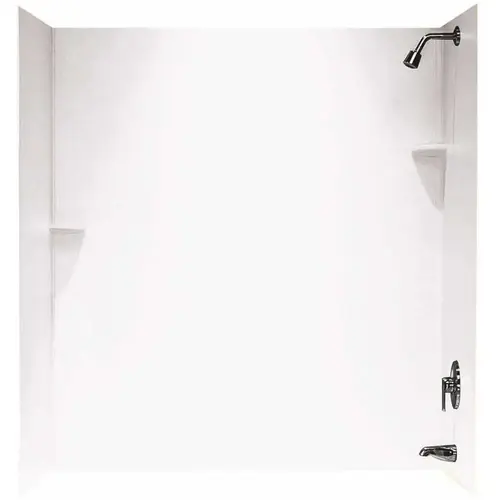 30 in. x 60 in. x 72 in. Tub Wall Surround Kit in White 30 in. x 60 in. x 72 in. Tub Wall Surround Kit in White