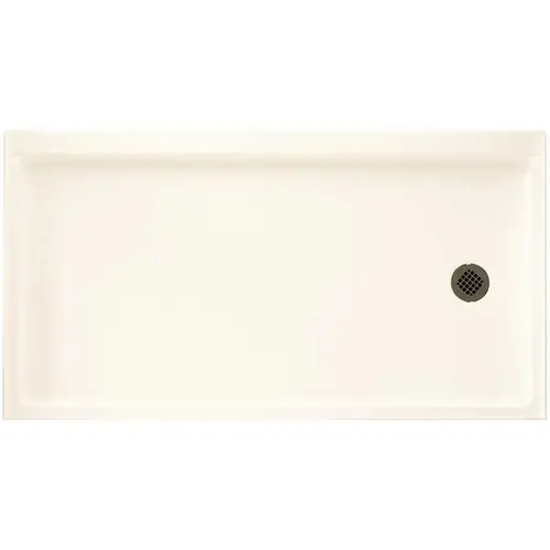32 in. x 60 in. Solid Surface Single Threshold Retrofit Right Drain Shower Pan in White 32 in. x 60 in. Solid Surface Single Threshold Retrofit Right Drain Shower Pan in White