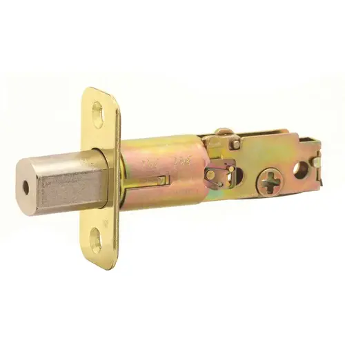 Adjustable Deadbolt Latch in Polished Brass