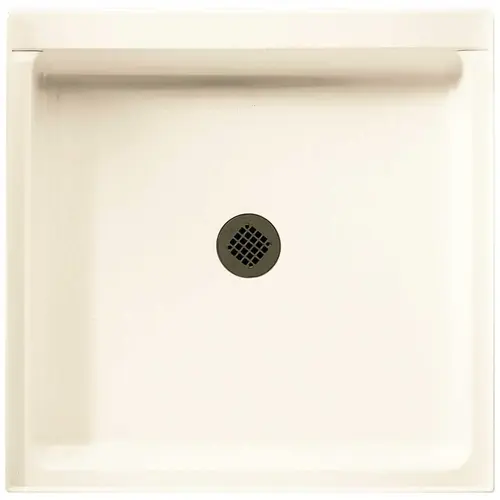 36 in. x 36 in. Solid Surface Single Threshold Shower Pan in White
