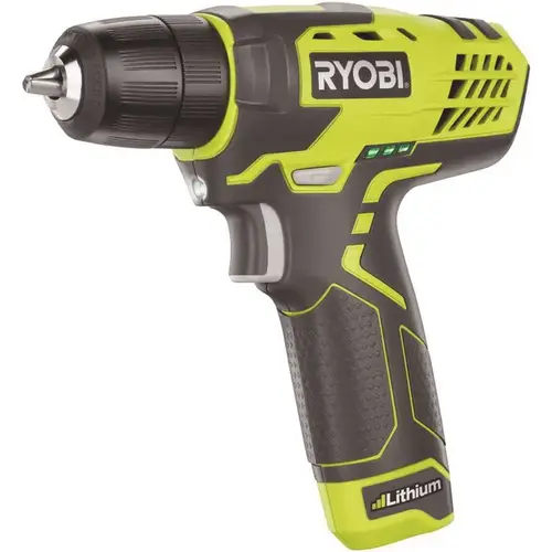 8-Volt Lithium-Ion Cordless Drill Kit with Charger Green 8-Volt Lithium-Ion Cordless Drill Kit with Charger Green