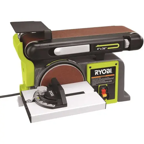 4 in x 36 in. Belt and 6 in. Disc Sander Green 4 in x 36 in. Belt and 6 in. Disc Sander Green