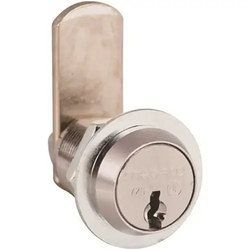 All-in-One Cam Lock 7/8 in. Commercial Keyway Dull Chrome Keyed Different All-in-One Cam Lock 7/8 in. Commercial Keyway Dull Chrome Keyed Different