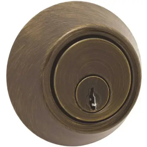 Single Cylinder Deadbolt ADJ Bs KW1 Antique Brass