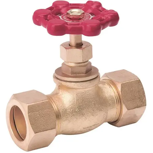 1/2 In. C X 1/2 In. C Low Lead Cast Brass Stop Valve