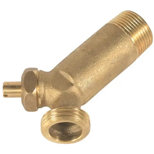 Brass Water Heater Drain Valve Bronze/Copper Metallic