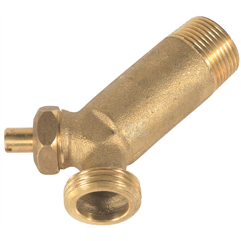 Camco 11512 Brass Water Heater Drain Valve Bronze/Copper Metallic