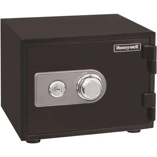 0.50 cu. ft. Fire Resistant Safe with Dual Combination and Key Lock Security Black
