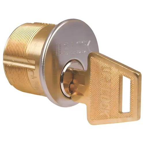 Mortise Cylinder 1 in. Adams Rite Cam Sc81 Keyway Chrome Ka2 Brass