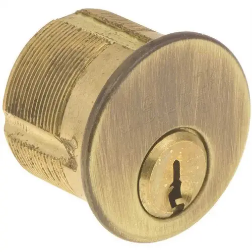 Mortise Cylinder 1 in. Adams Rite Cam Kw1 Keyway Ant Brass Ka2 Aged Metal Mortise Cylinder 1 in. Adams Rite Cam Kw1 Keyway Ant Brass Ka2 Aged Metal
