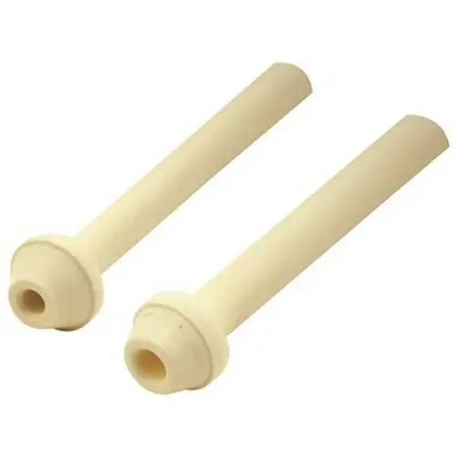 3/8 in. x 12 in. PEX Smooth Toilet Tank Water Supply Line Ivory