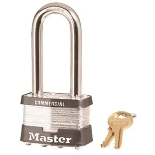 Number 5 2-1/2 in. L Steel Laminated Padlock Shackle Keyed Alike Number