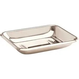 FOCUS INDUSTRIES, INC. BS-3R Stainless Steel Basic Soap Dish Bright Pack of 3