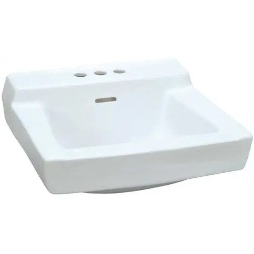19 in. x 17 in. Gerber Plymouth Wall-Hung Bathroom Sink in White 19 in. x 17 in. Gerber Plymouth Wall-Hung Bathroom Sink in White