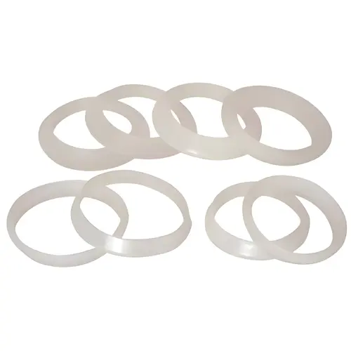 Assorted Poly Washers Transparent Assorted Poly Washers Transparent
