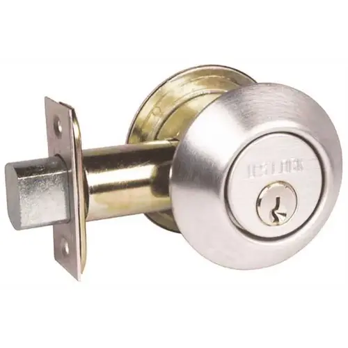 Dull Chrome Single Cylinder Deadbolt Dull Chrome Single Cylinder Deadbolt