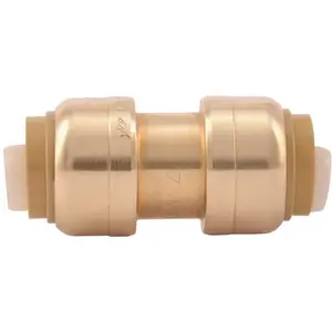 SharkBite U008LF SharkBite 1/2 in. Brass Push-to-Connect Coupling