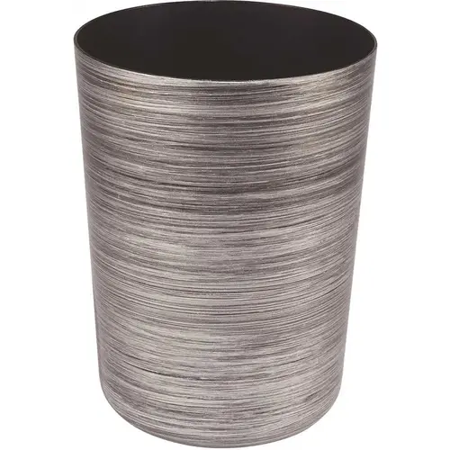 Parker 8 Qt. Plastic Wastebasket Brushed Pack of 3 Parker 8 Qt. Plastic Wastebasket Brushed Pack of 3