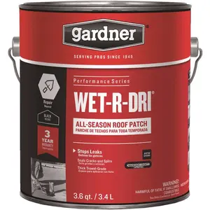 Gardner 0371-GA 115.2 oz. Wet-R-Dri All-Season Roof Patch Black