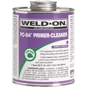 IPS Corporation 10875 Weld-On 1/4 Pt Pc-64 PVC And Cpvc Primer-Conditioner Low VOC (Purple)