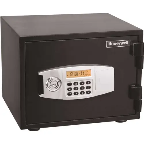 0.50 cu. ft. Fire Resistant Safe with Dual Digital and Key Lock Security Black