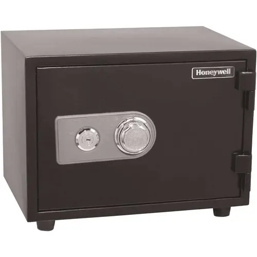 0.55 cu. ft. Fire Resistant Safe with Dual Combination and Key Lock Security Black