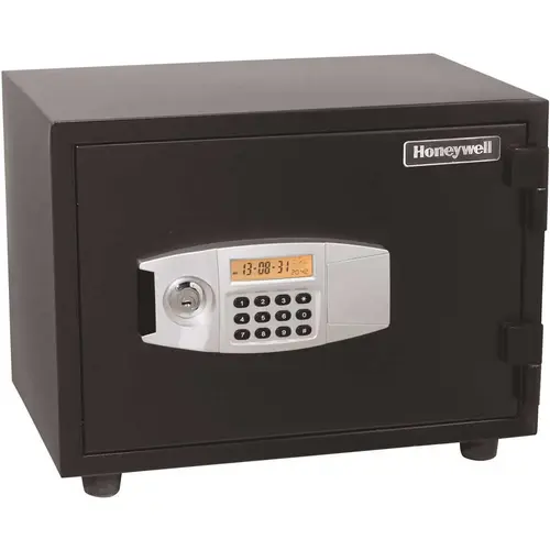 0.58 cu. ft. Fire Resistant Safe with Dual Digital and Key Lock Security Black